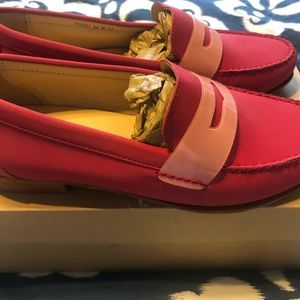 NEW IN THE BOX Pink Cole Haan Penny Loafer